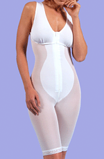 Zippered Above-Knee High-Back Girdle with Bra by Design Veronique