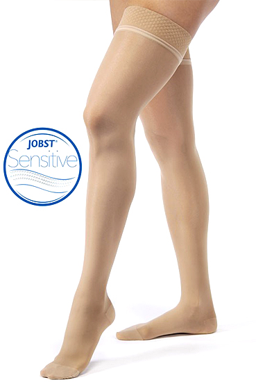 Jobst UltraSheer Sensitive Thigh-High Stockings