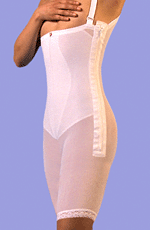 Zippered High-Back Body Girdle