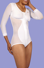 Zippered Torso Brief Bodysuit