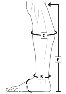 Juxta Lite Wrap Size Chart